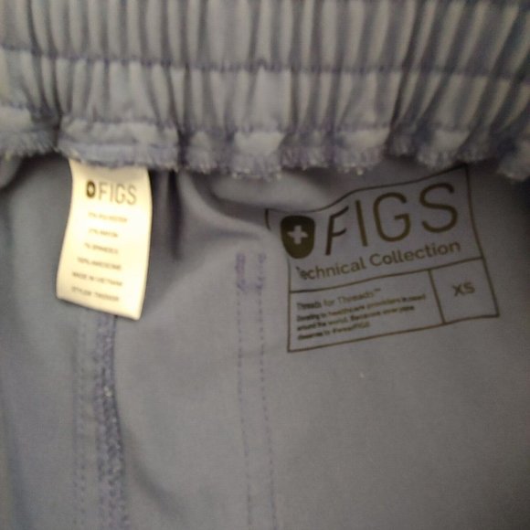 Figs womens scrub pants with drawstring in periwinkle size XS - Picture 12 of 12